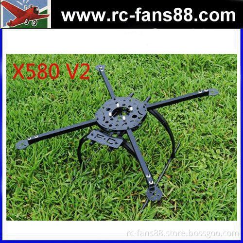 X580 Fiberglass & Aluminum High Landing Skid - Folding Design V2 fpv